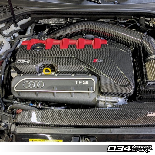 Cache moteur carbone 034Motorsport pour Audi RS3 8V & TTRS 8S