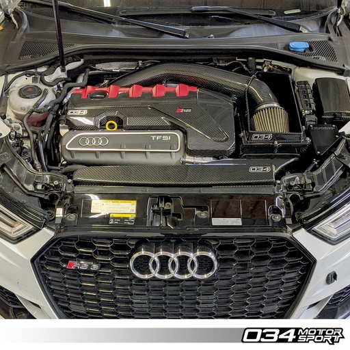 Cache moteur carbone 034Motorsport pour Audi RS3 8V & TTRS 8S