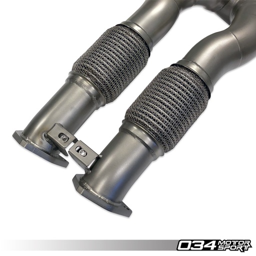 CAST STAINLESS STEEL RACING DOWNPIPE, AUDI 8S TTRS AND 8V.5 RS3