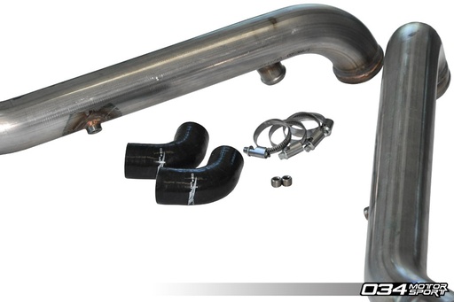 Bipipe Set, B5 Audi S4 & C5 Audi A6/Allroad 2.7T, Stainless Steel With Wmi Bungs