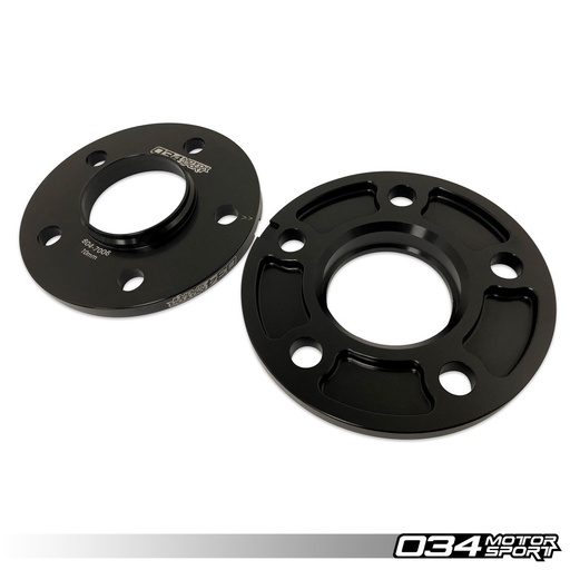 WHEEL SPACER PAIR, 10MM, AUDI 5X112MM WITH 66.5MM CENTER BORE