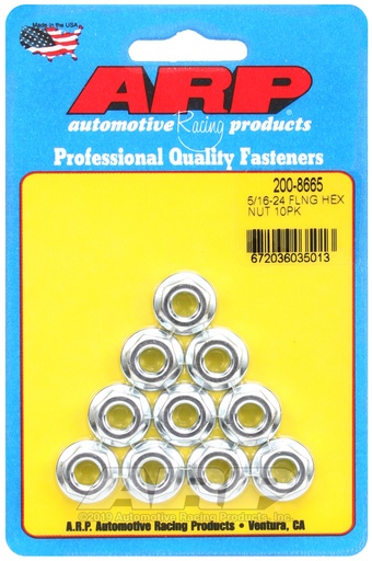 5/16-24 hex flanged nut