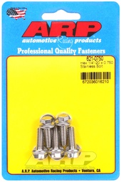 [ARP-621-0750] 1/4-20 x 0.750 hex SS bolts