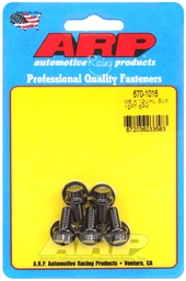 [ARP-670-1016] M6 x 1.00 x 12  12pt black oxide bolts