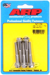 [ARP-621-1750] 1/4-20 x 1.750 hex SS bolts