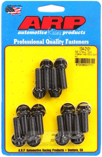 SB Chevy 12pt intake manifold bolt kit (3/8 socket)