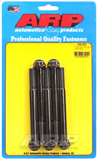 7/16-14 X 4.500 12pt 1/2 wrenching black oxide bolts