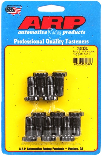 Ford 9", 7/16" diameter, 5/8" socket ring gear bolt kit