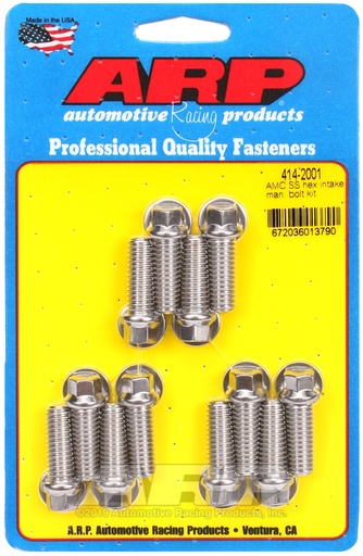 AMC SS hex intake manifold bolt kit