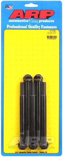 1/2-13 x 5.750 hex black oxide bolts