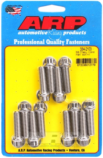 SB Chevy intake manifold bolt kit