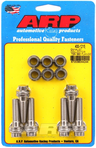 Exhaust collector .725-.850 flange bolt kit