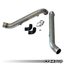 [034-108-5001-RAW] Bipipe Set, B5 Audi S4 & C5 Audi A6/Allroad 2.7T, Stainless Steel With Wmi Bungs